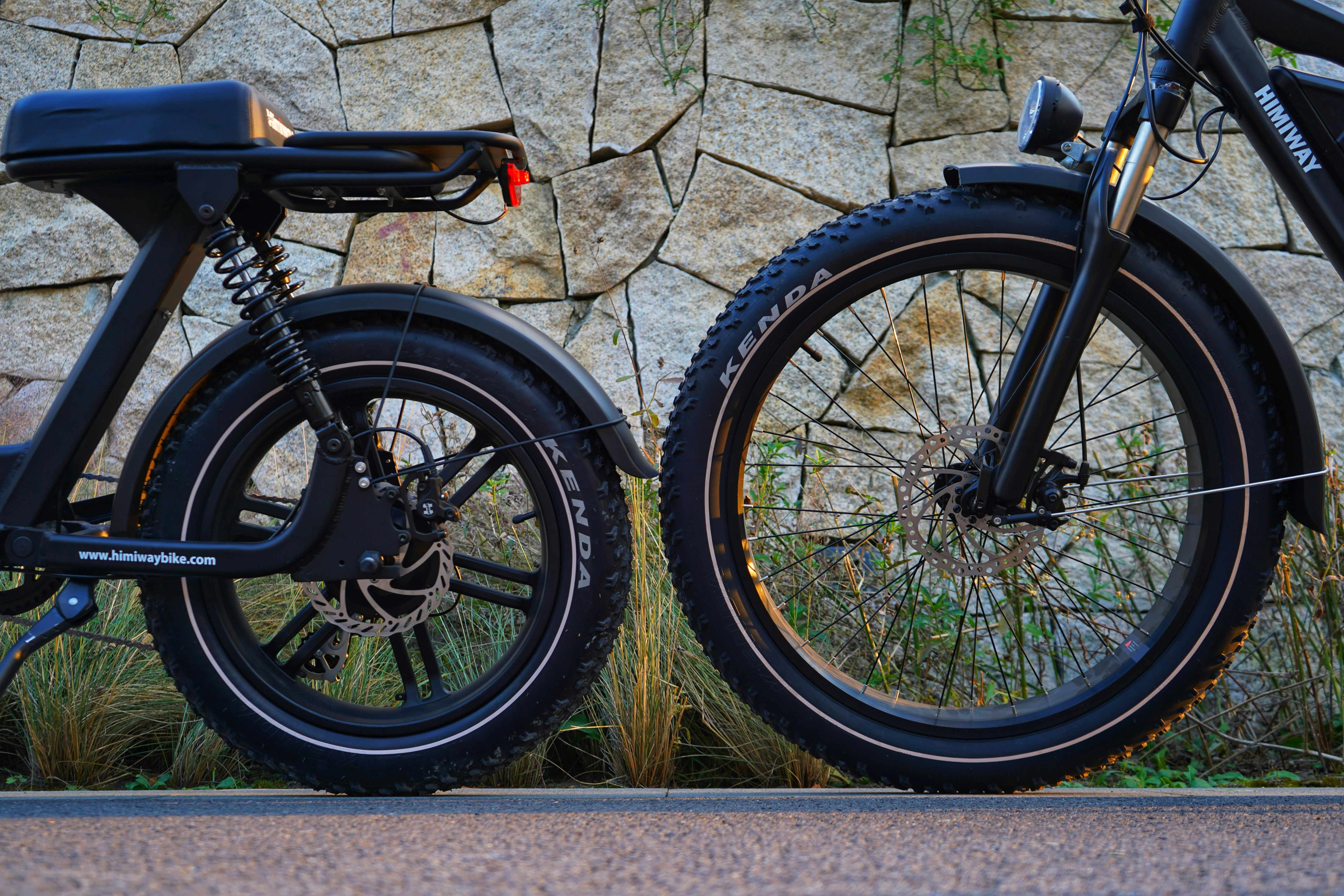 black and brown standard motorcycle